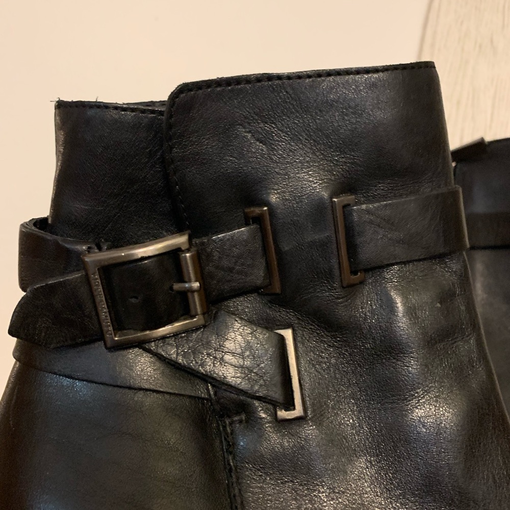 Leather Vince Camuto Heeled Ankle Boots - Picture 5 of 9